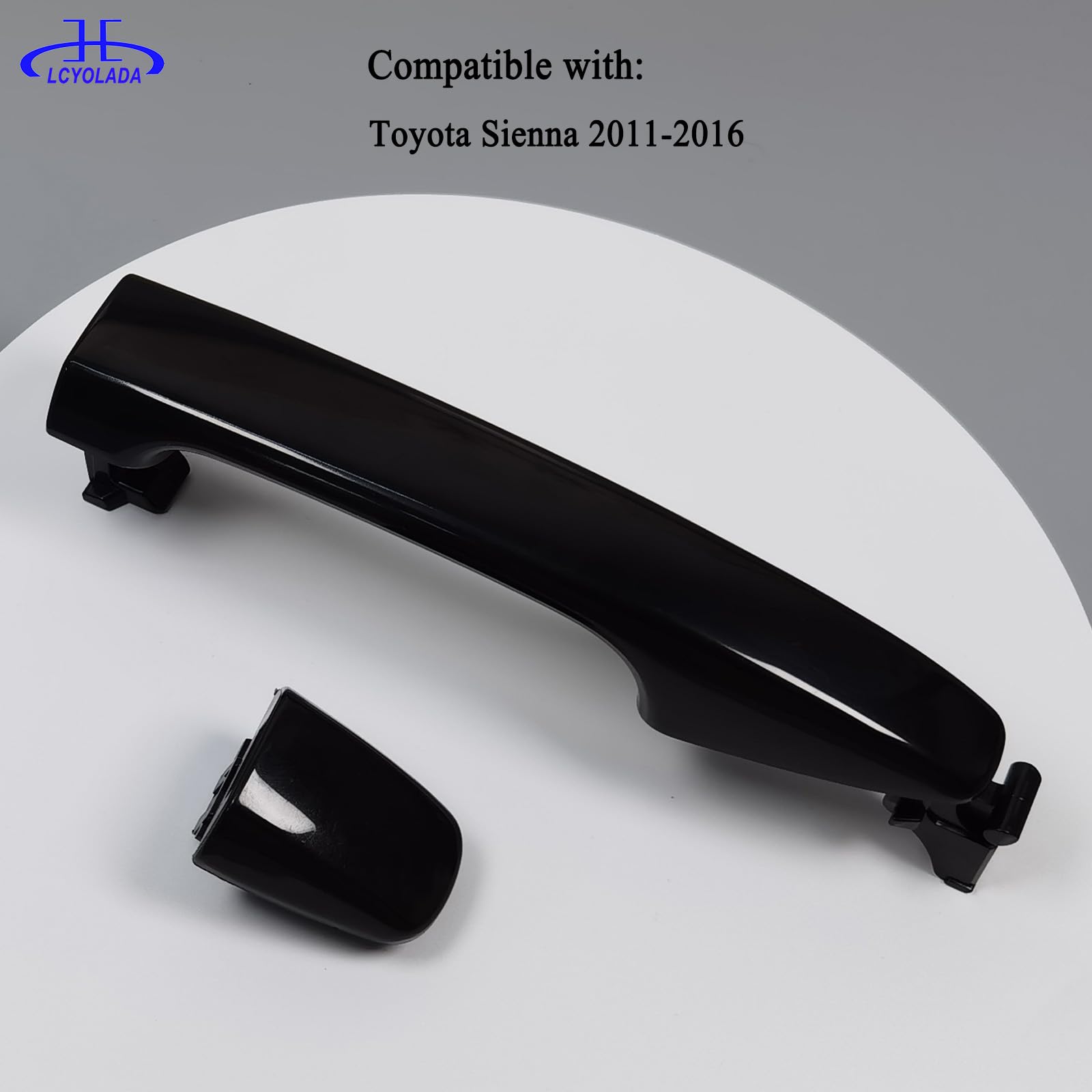 Lcyolada handle backside showing mounting points and clip alignment for easy install