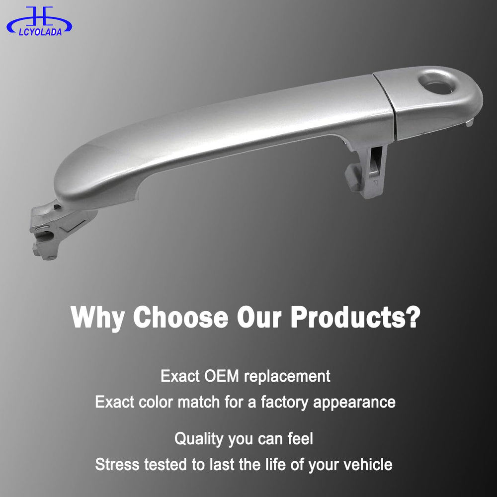 Lcyolada handle on vehicle exterior illustrating improved appearance and functionality