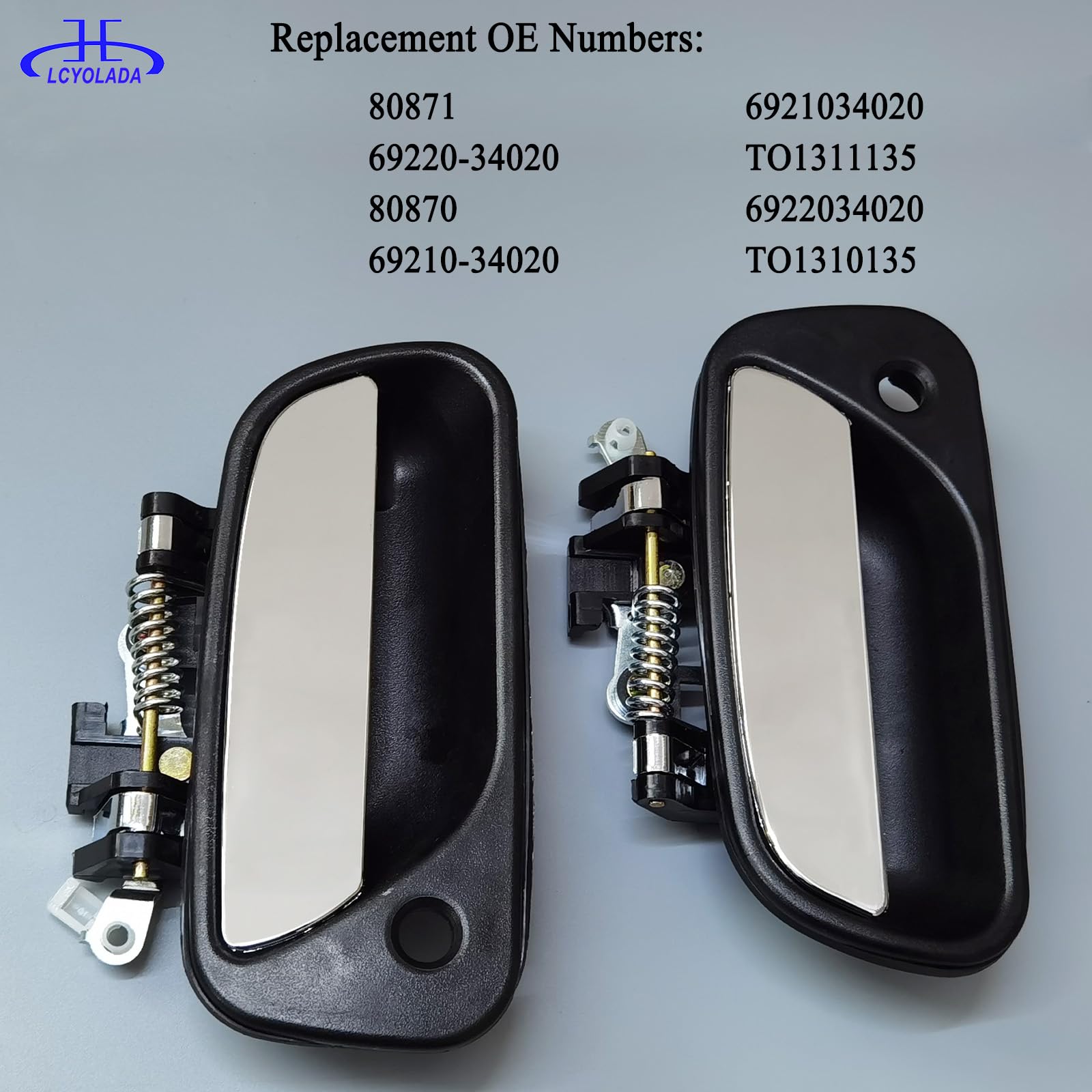 Lcyolada handle next to ruler illustrating scale and easy replacement