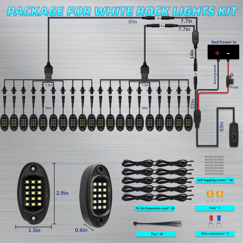 LD DARKEAGLE extension cables and accessories for flexible mounting