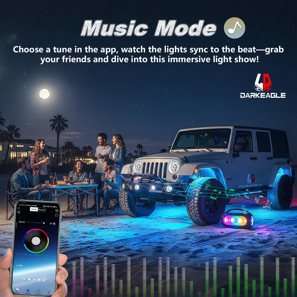 LD DARKEAGLE RF and keychain remotes displayed for simple mode control