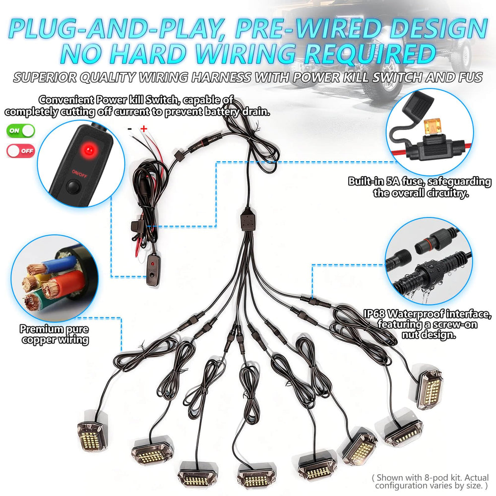 LD DARKEAGLE underbody installed on truck showing improved wheelwell visibility and safety