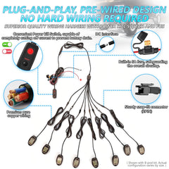 LD DARKEAGLE pre-wired harness and kill switch for faster installation