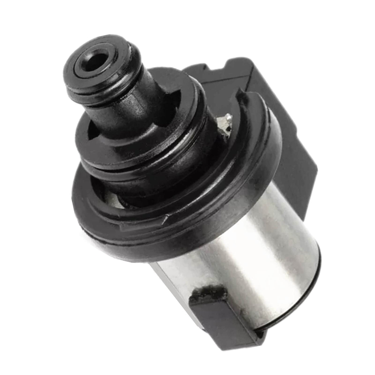 LDCRE lock-up solenoid front view showing connector and mounting for correct fit