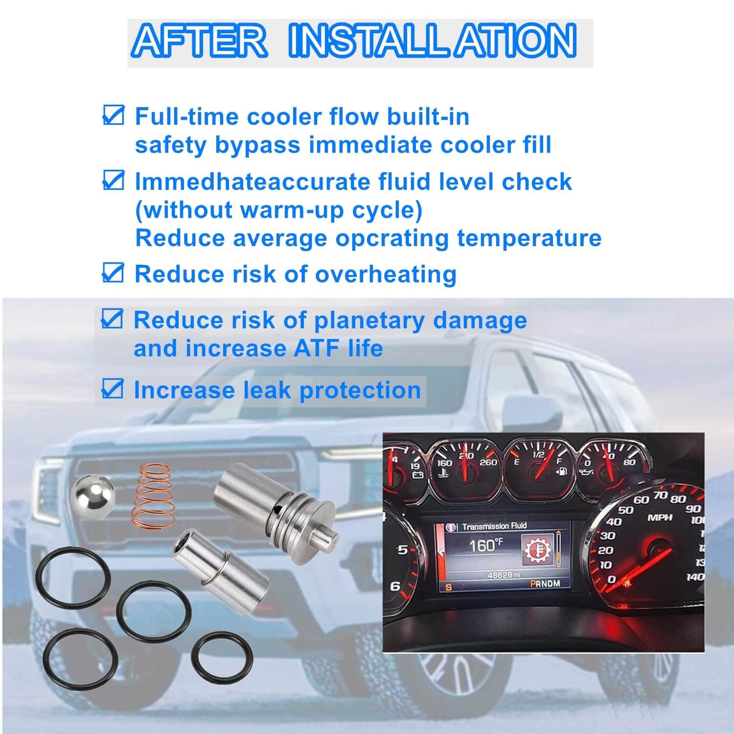 LDCRE packaging and parts layout showing included components for hassle-free installation