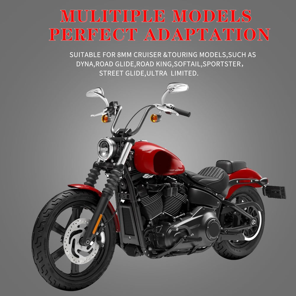 LDJXDADI mirror mounted on motorcycle demonstrating improved sightlines