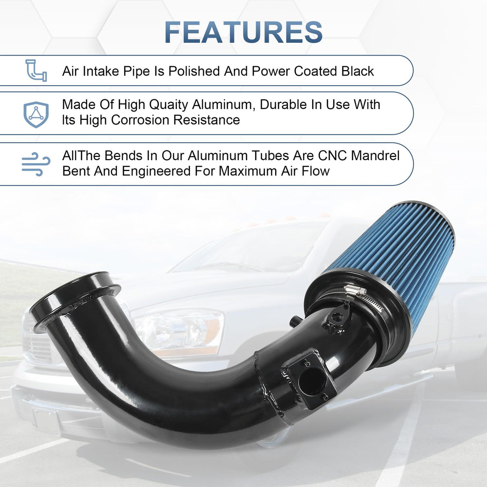LDMINDA intake installed in engine bay demonstrating straightforward fitment
