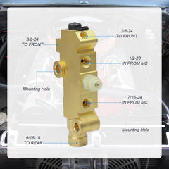 LDMINDA PV2 installed on brake lines showing straightforward compatibility