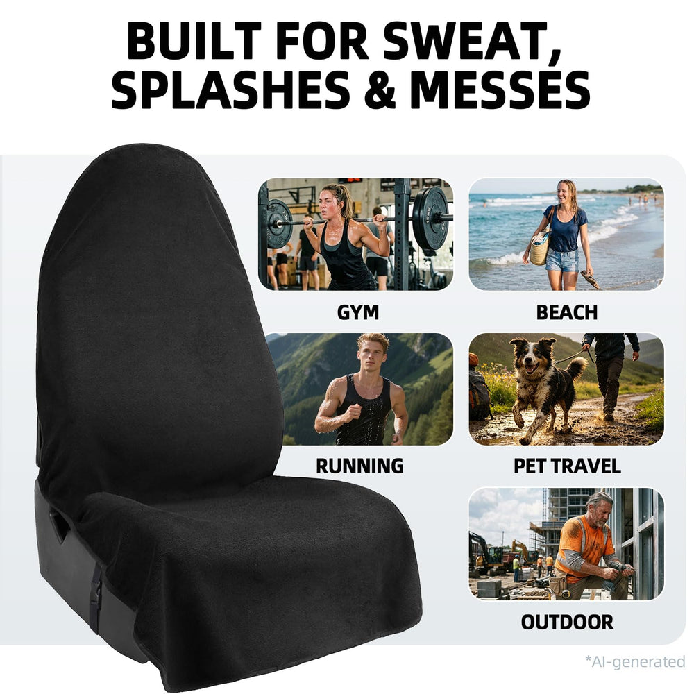 Leader Accessories towel fabric closeup highlighting soft absorbency benefit