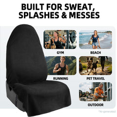 Leader Accessories towel fabric close-up showing soft absorbent texture for sweat control