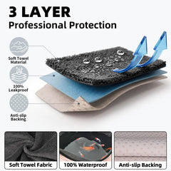 Leader Accessories waterproof backing detail preventing upholstery stains