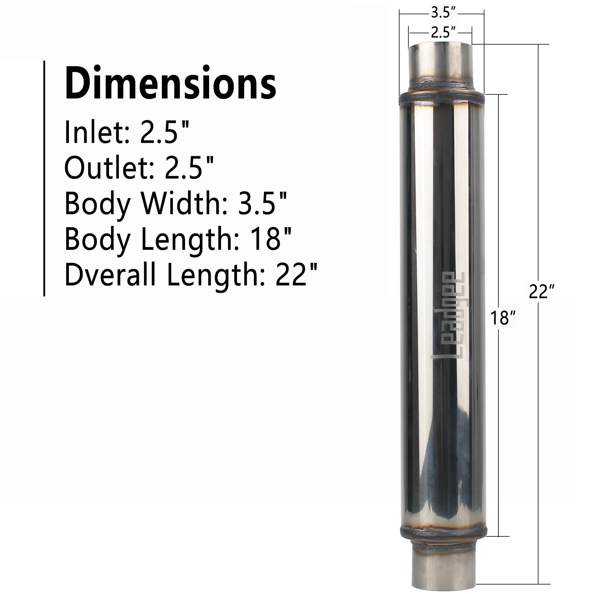 Leadgee close-up of 3.5-inch round core showing mirror-polish and flow design benefits
