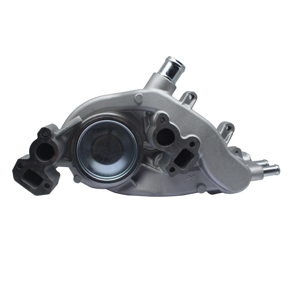 LEAPTIGER water pump installed in engine bay showing direct-fit replacement benefit