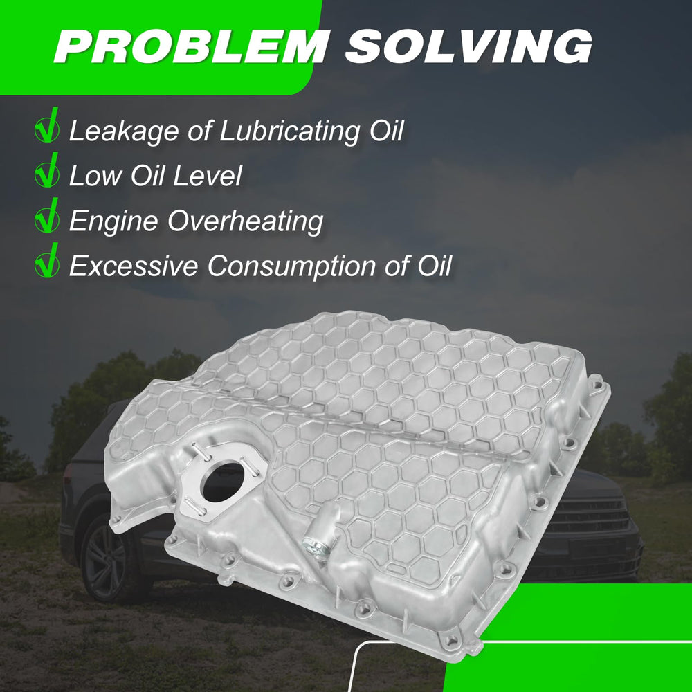 LEAPTREND oil pan beside ruler showing scale for installation planning
