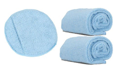 Leather CPR applicator sponge front view showing size and soft pad for even application