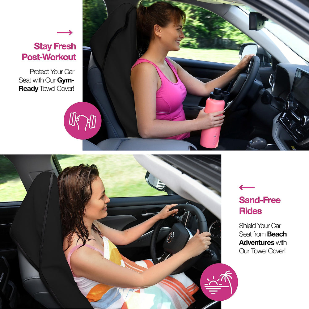 lebogner anti-slip backing detail keeping towel secure while driving