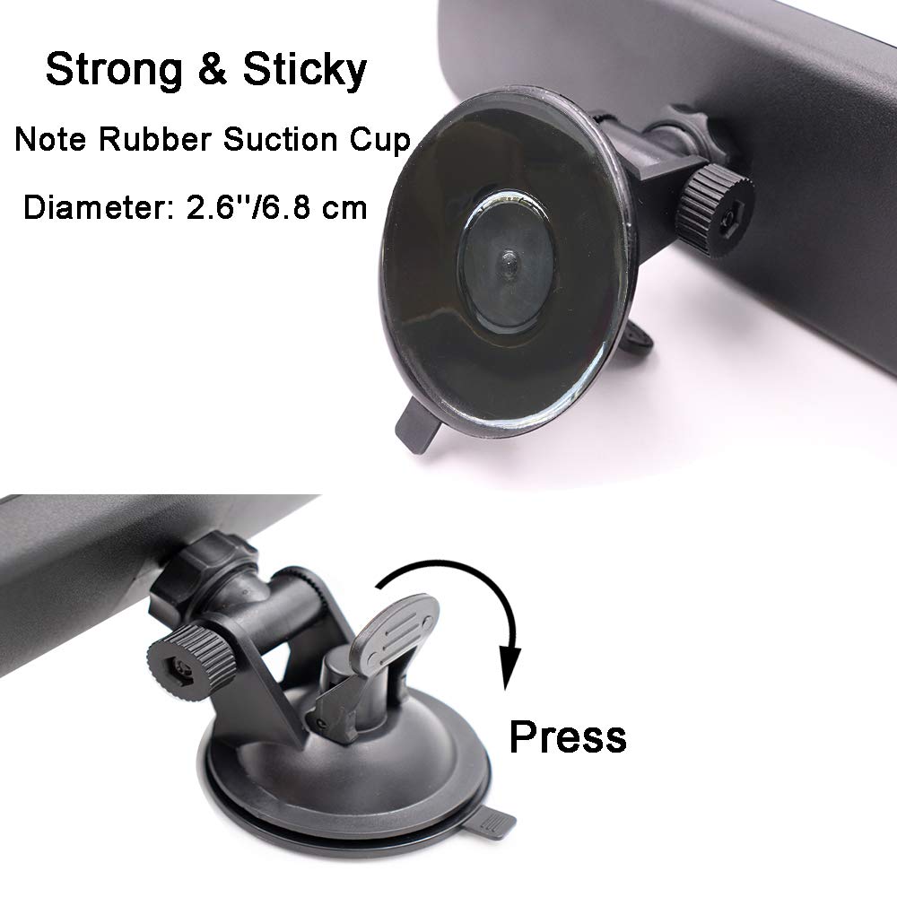 LECAMEBOR mirror tilted to demonstrate 360-degree adjustment for optimal sightline