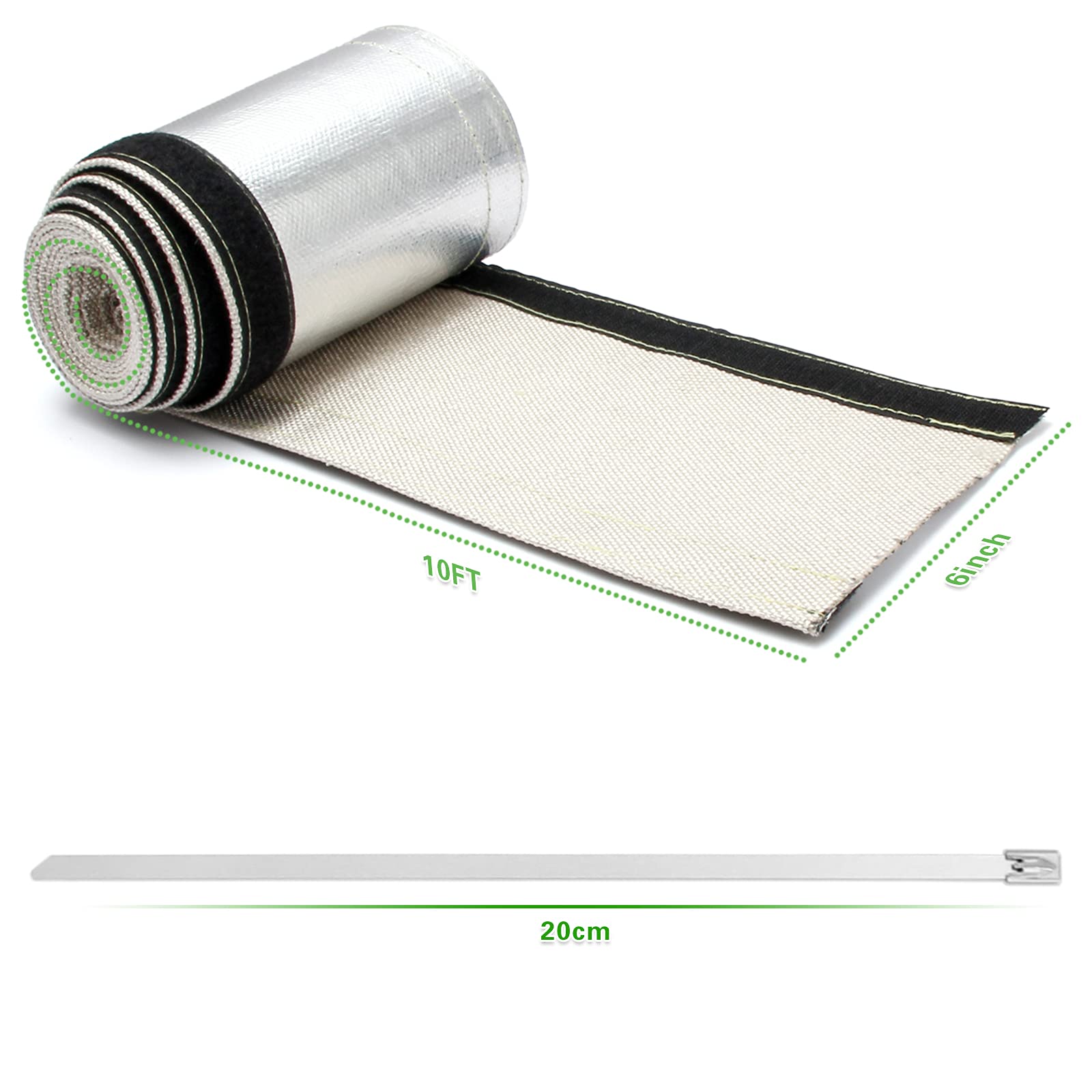 LEDAUT aluminized fabric close-up highlighting reflective thermal barrier