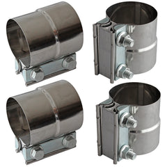 LEDAUT front view of 2.5" clamp pack showing four clamps and hardware, durable fit