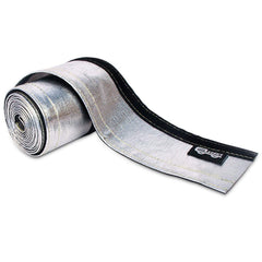 LEDAUT front view of aluminized sleeve showing length and closure, protects hoses
