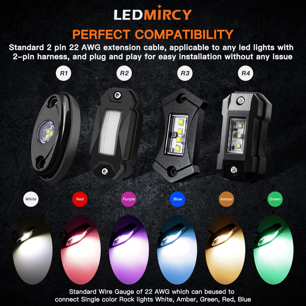 LEDMIRCY six-pack packaging and contents showing ready-to-install convenience benefit
