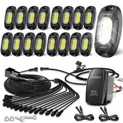 LEDMIRCY front view of complete 16-piece kit showing robust housing and bright benefit