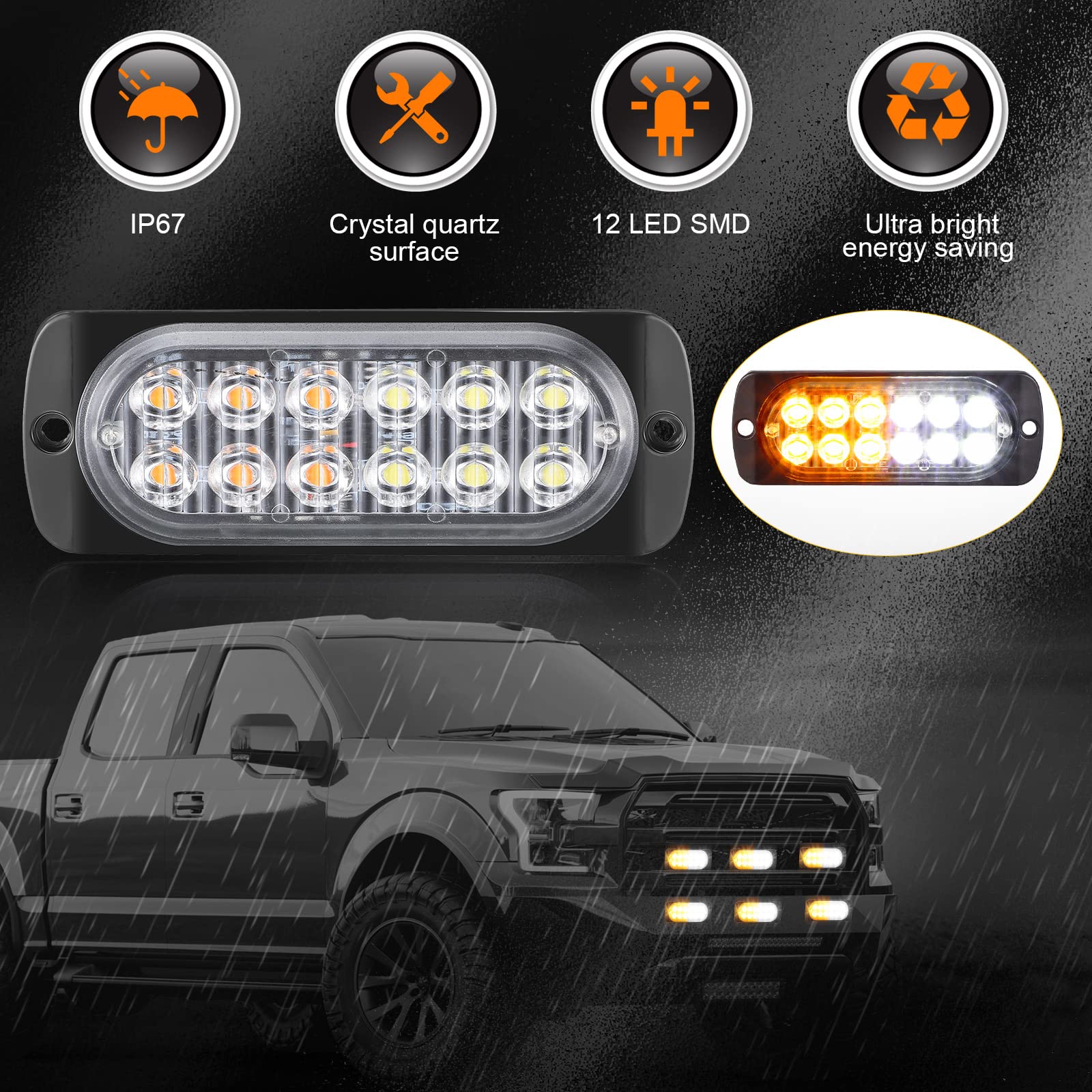 Leelosp close-up of LED array highlighting durable lens and intense output benefit