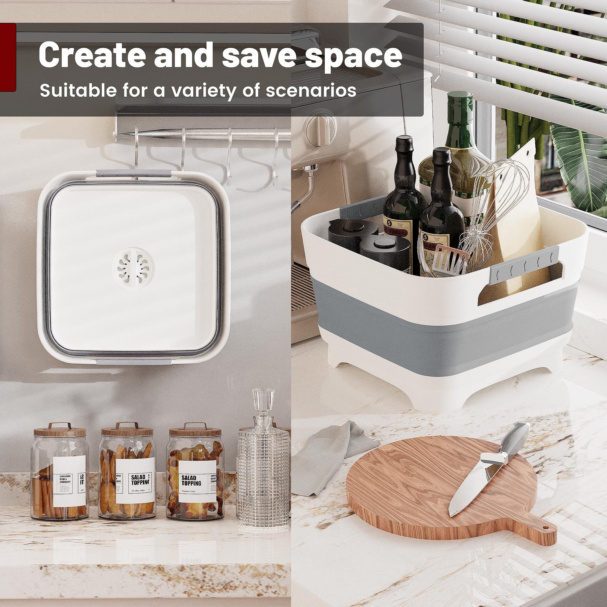 Leemeimei basin set up as camping wash station offering quick outdoor cleanup