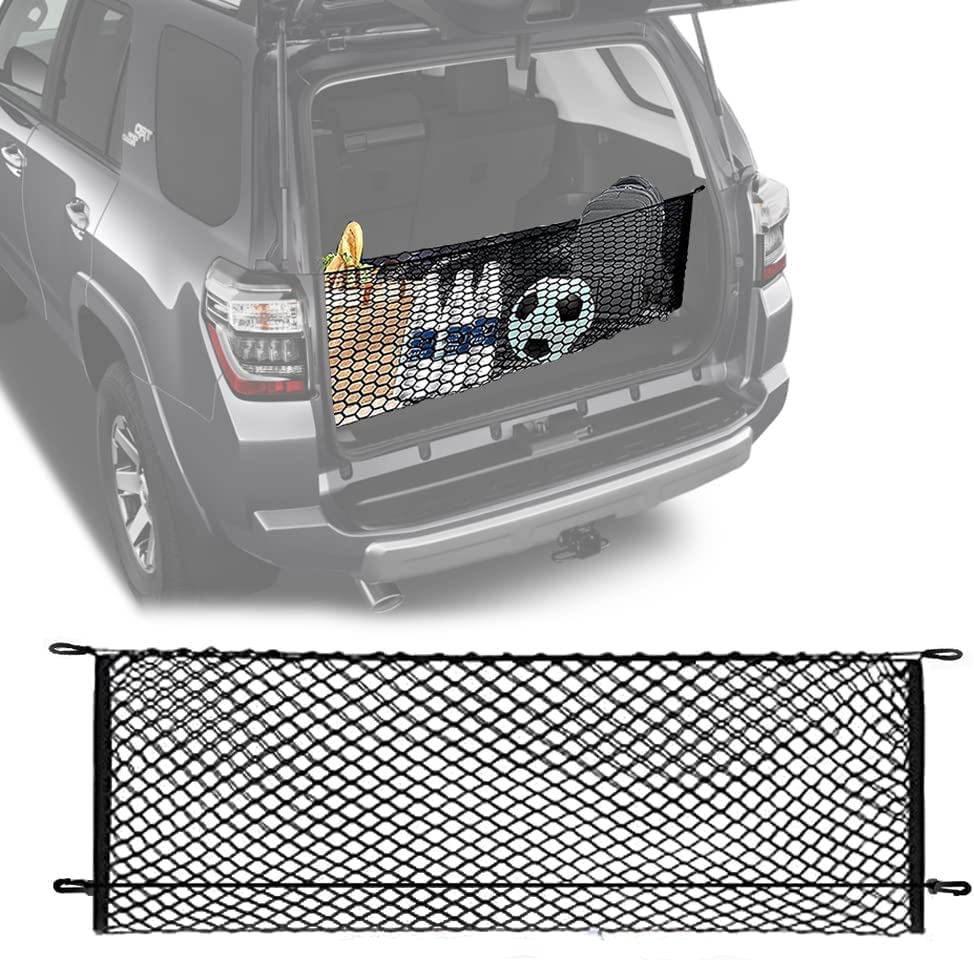 Leezhen cargo net front view showing packaging and product benefits