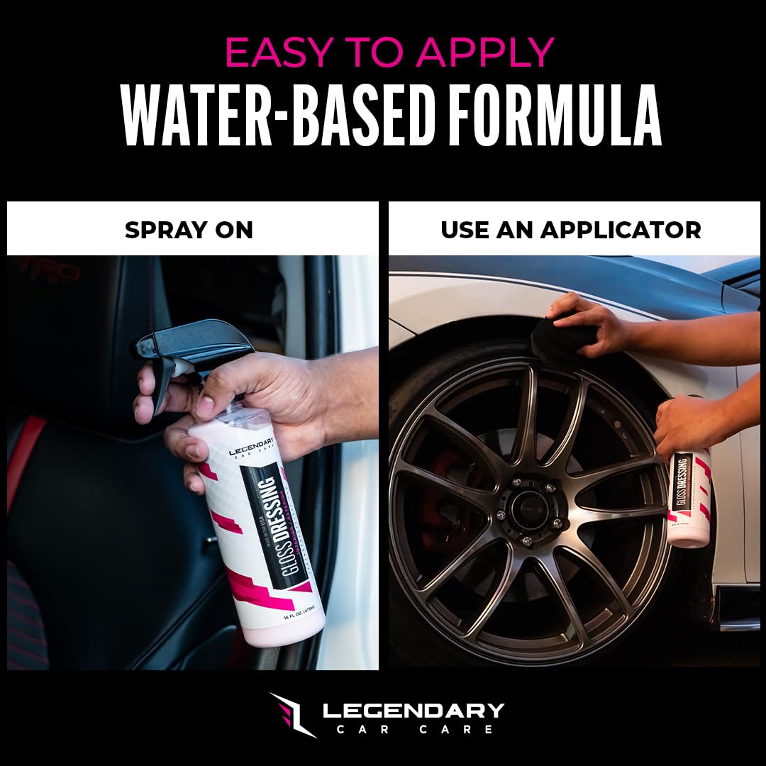 Legendary Car Care bottle scale next to hand showing convenient size