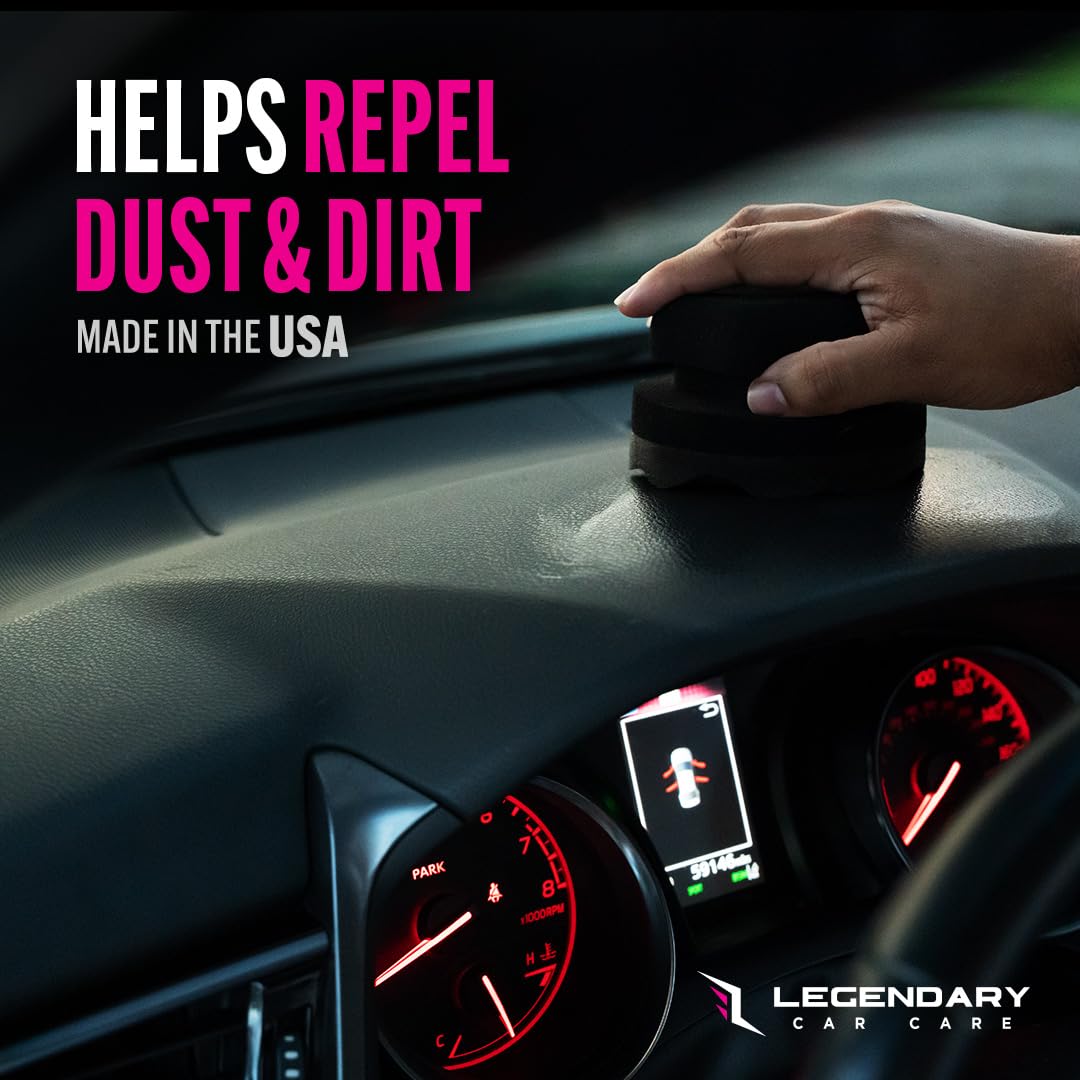 Legendary Car Care engine bay trim shine displaying protected components