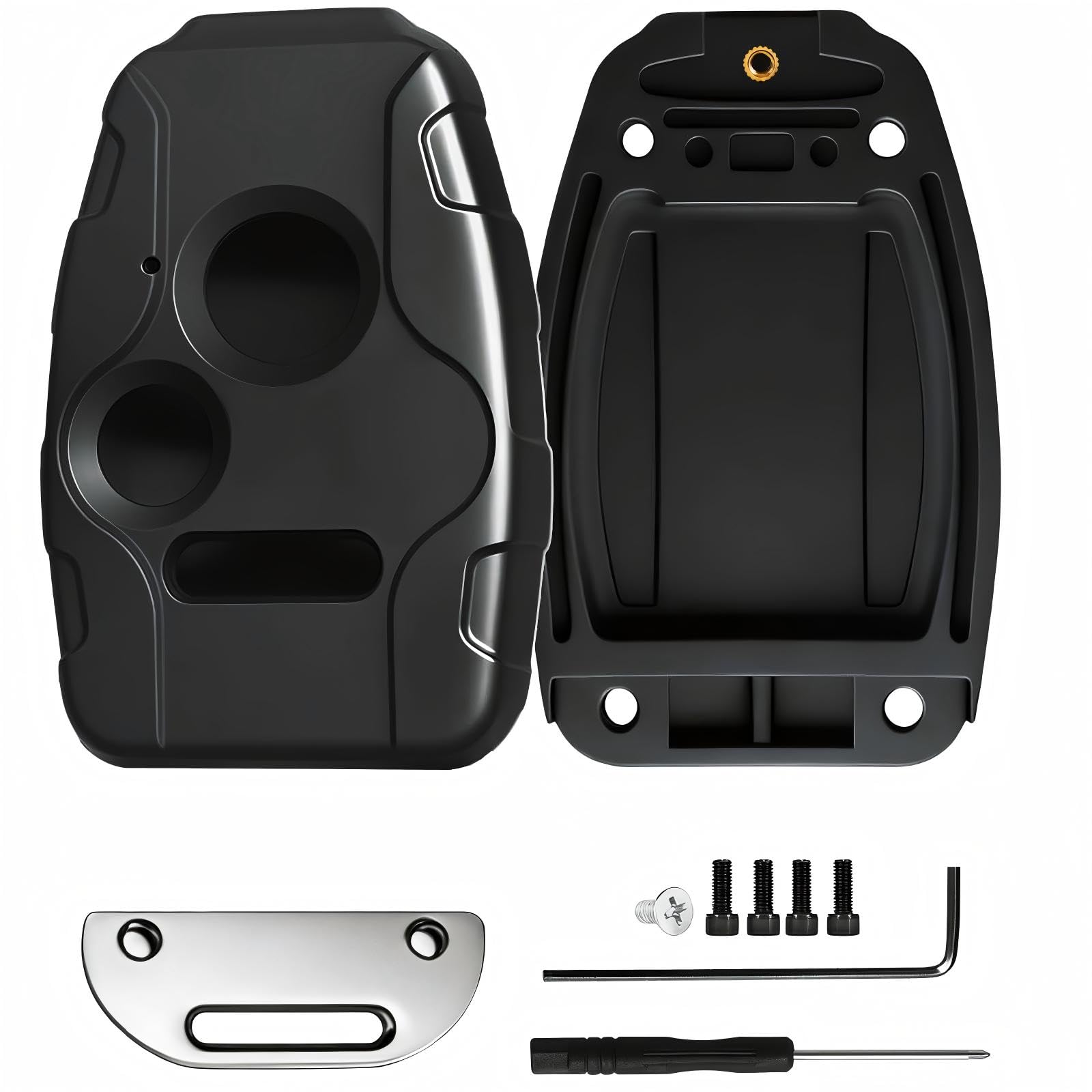 LEHDE front view of replacement shell showing button layout and fit benefit