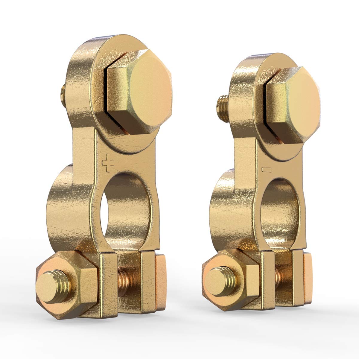 LEICESTERCN front view of brass terminals showing durable construction and benefit of solid contact