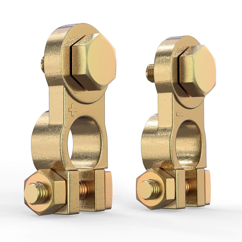 LEICESTERCN front view of brass terminals showing durable construction and benefit of solid contact