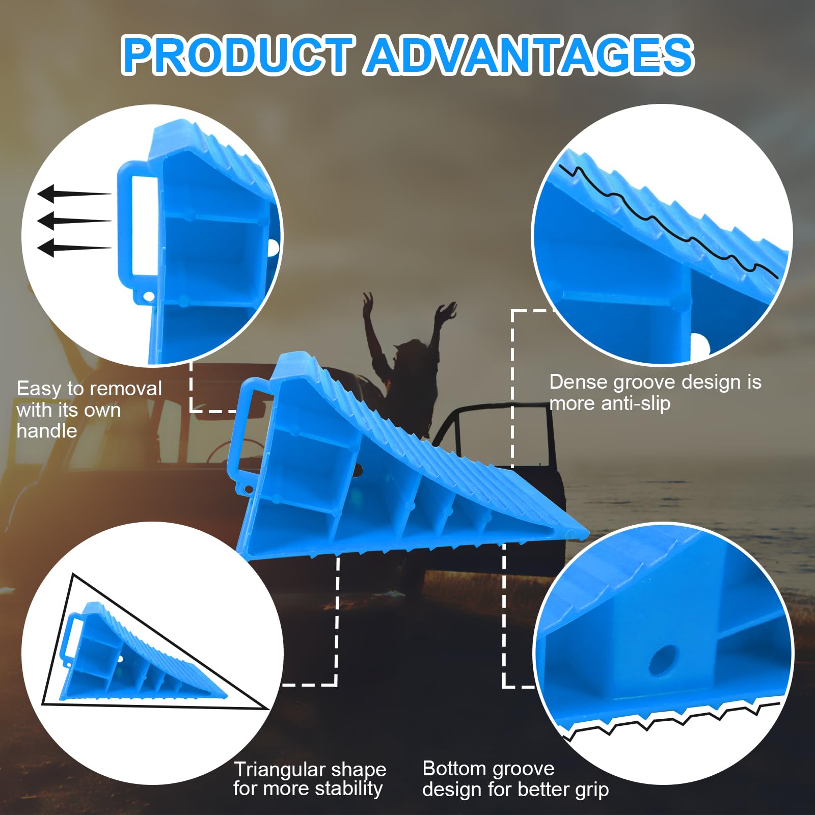 LEIDGG stacked chocks compact for neat travel storage
