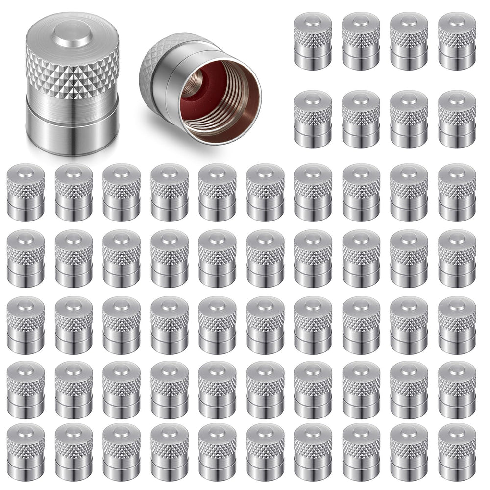 LEIFIDE front view of 100-pack valve caps showing neat packaging and value
