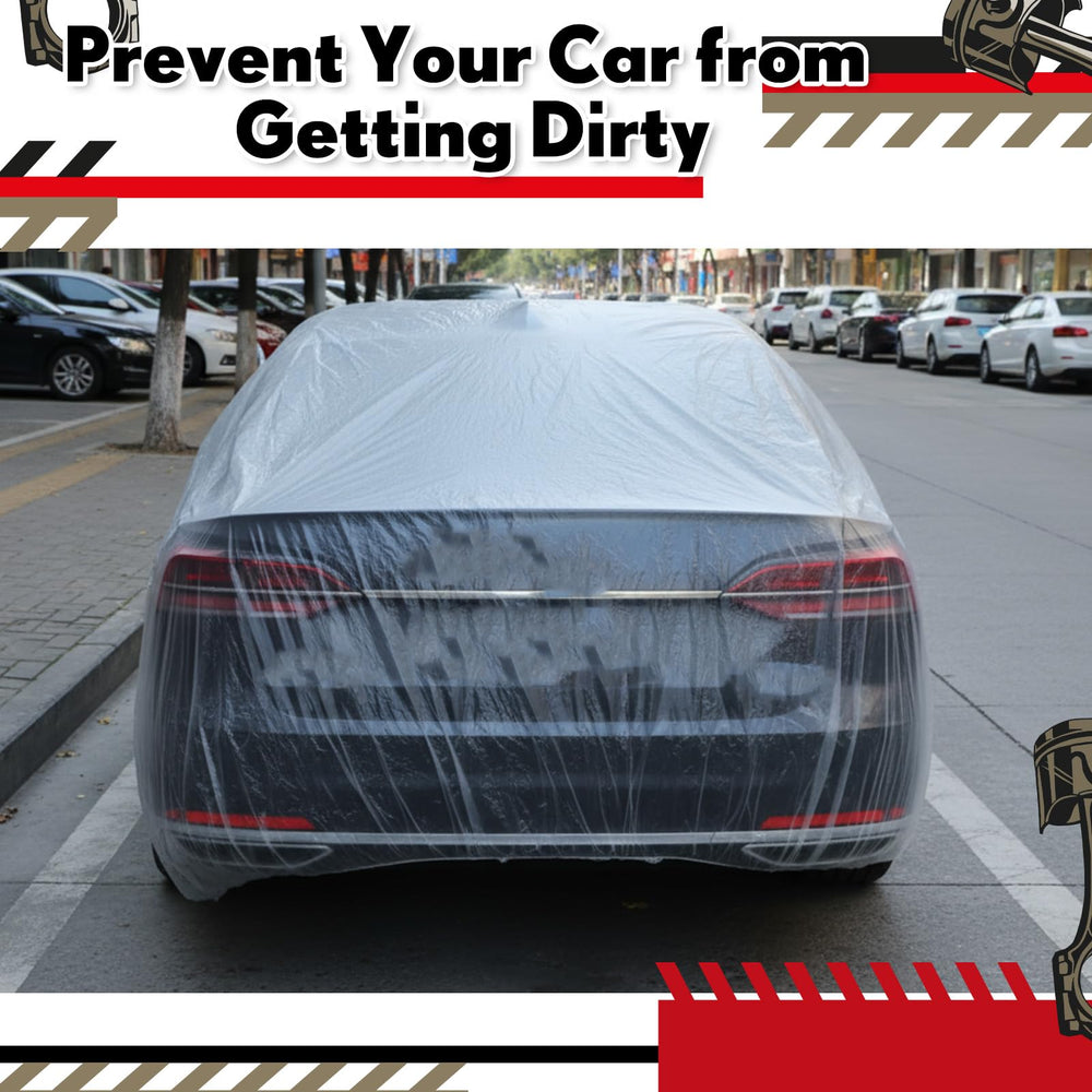 LEIFIDE size comparison car and cover showing ample coverage and easy installation