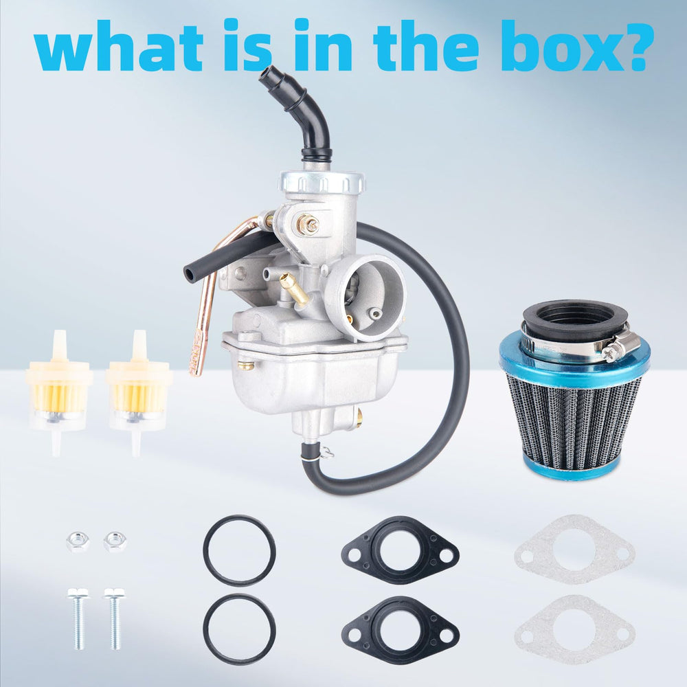 LEIMO KPARTS kit packaging with included jets and gaskets, ready to use