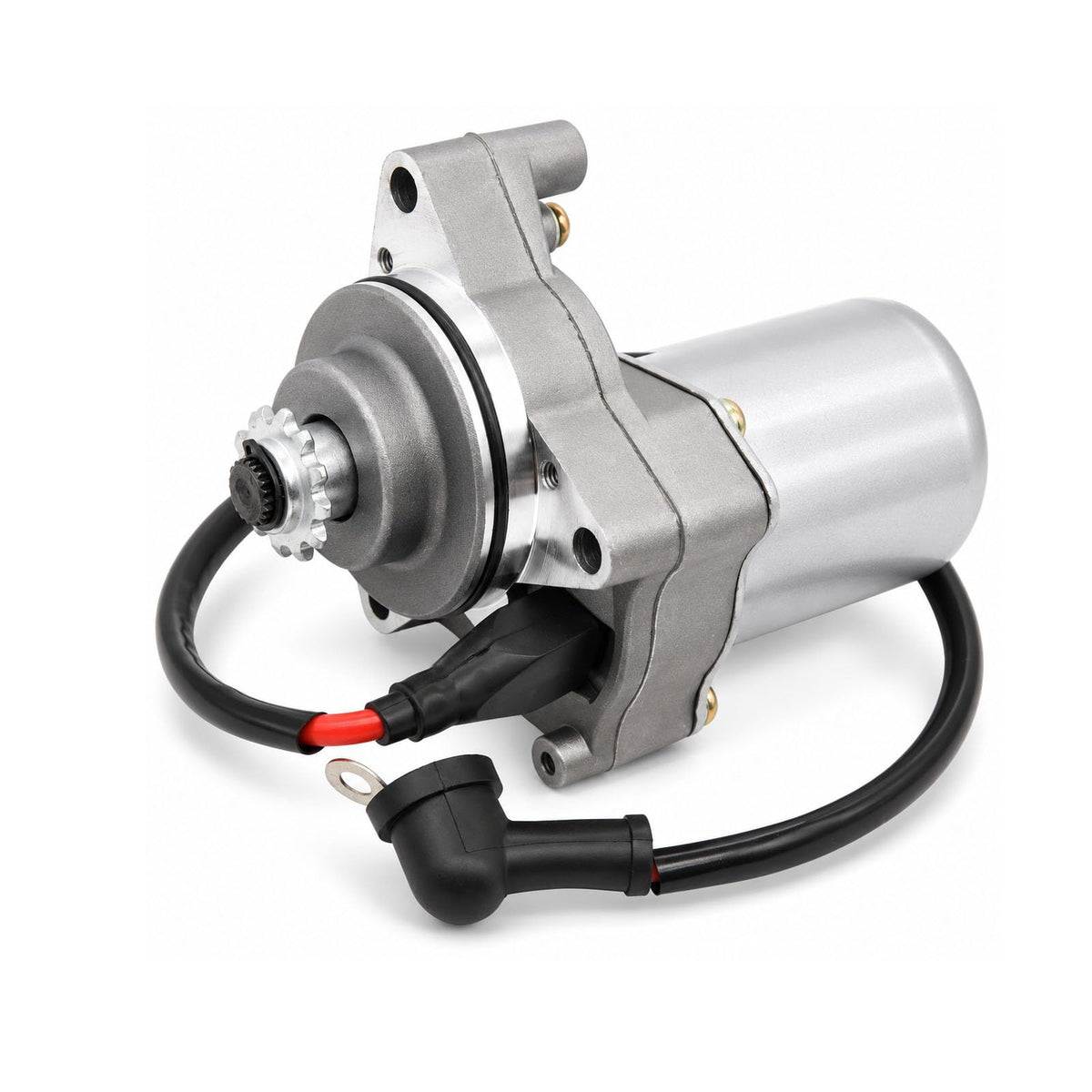 LEIMO KPARTS starter front view showing compact housing and durable finish