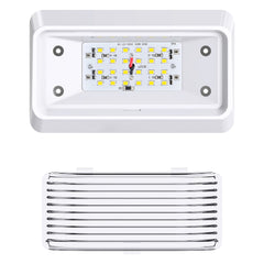 Leisure LED amber lens close-up reducing glare and insect attraction benefit