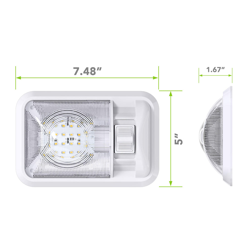 Leisure LED close-up of T10 wedge panel and 2835 SMD LEDs for bright output