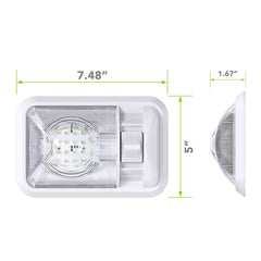 Leisure LED close-up of T10 wedge panel and 2835 SMD LEDs for bright output