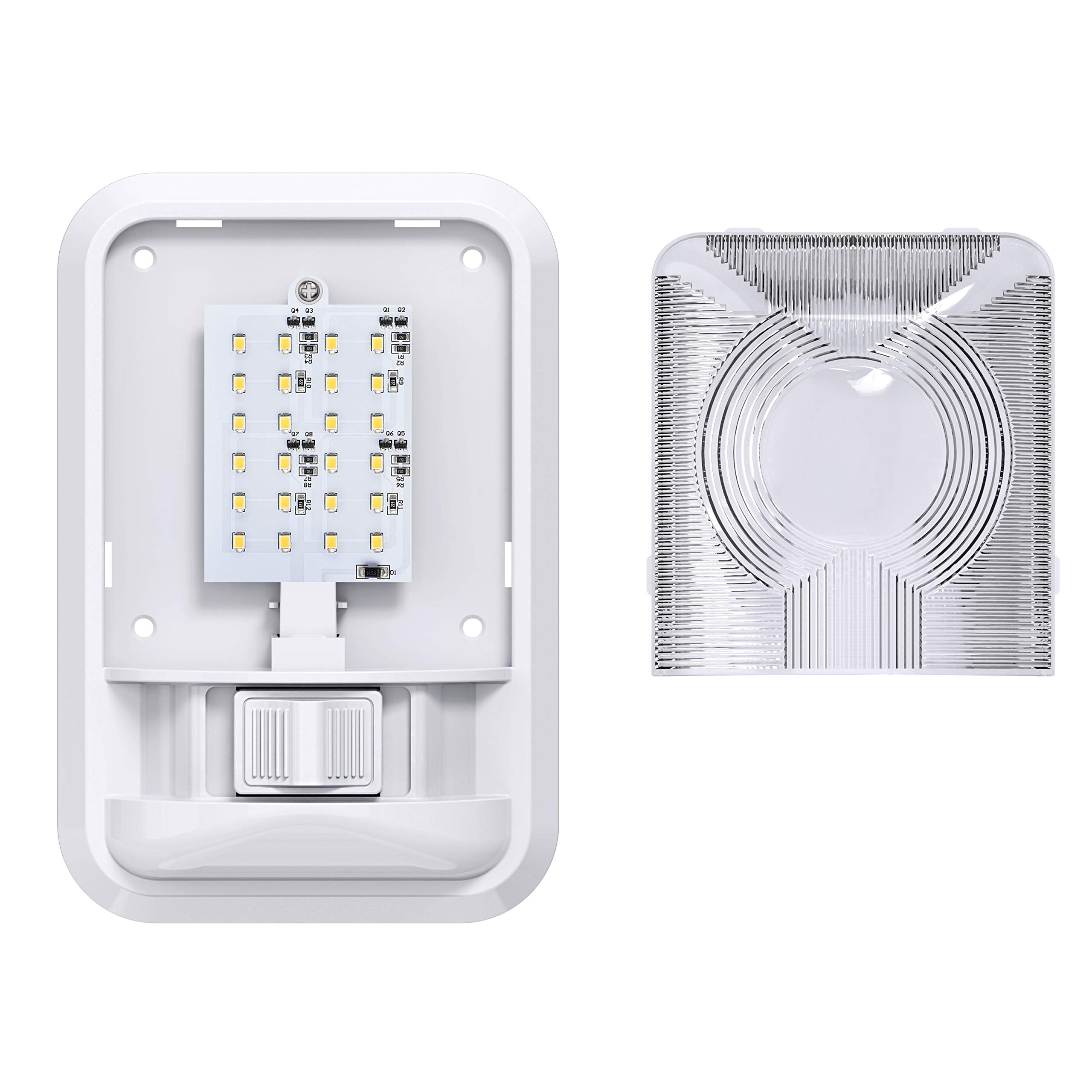 Leisure LED lighting a camper interior at night for comfortable ambient light
