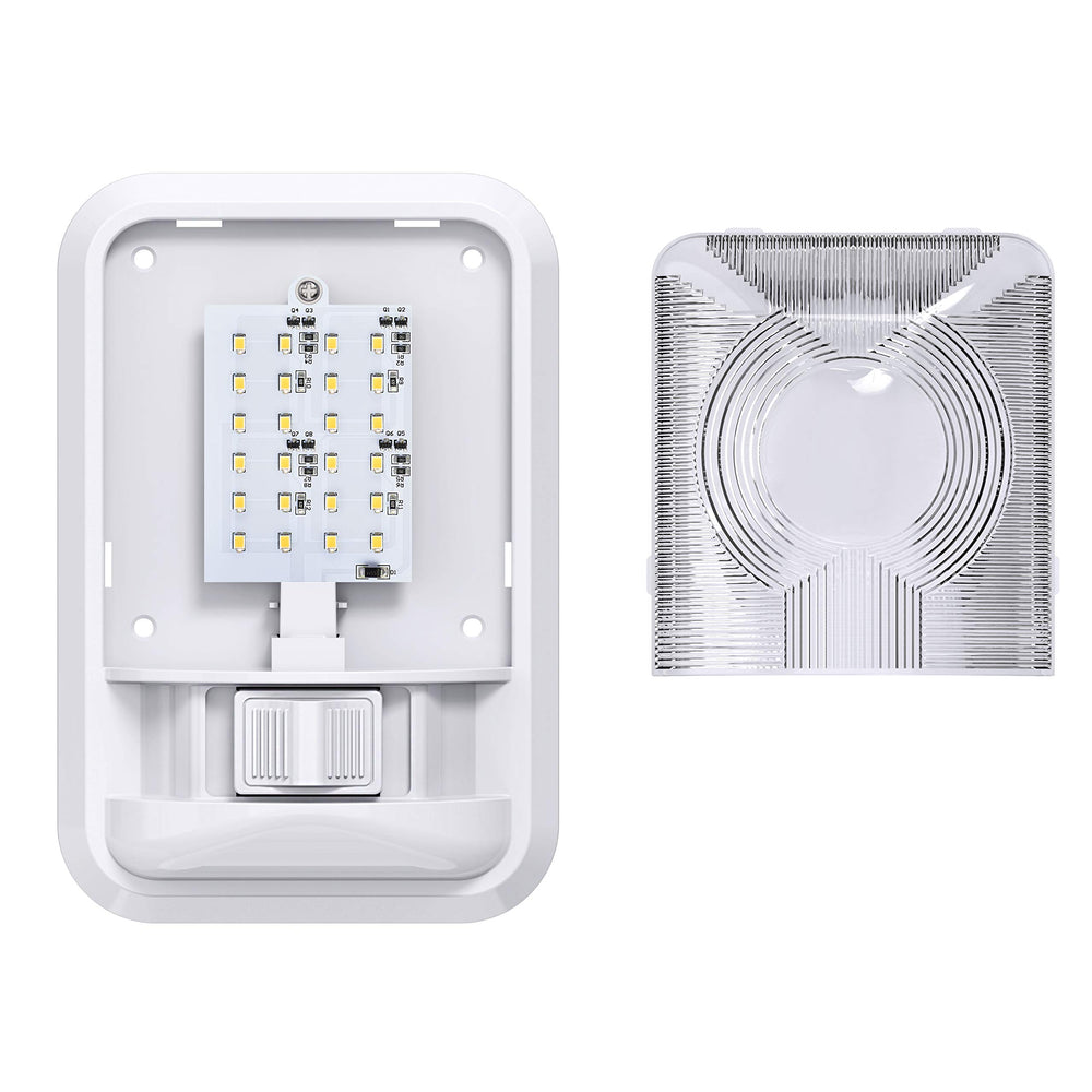 Leisure LED lighting a camper interior at night for comfortable ambient light