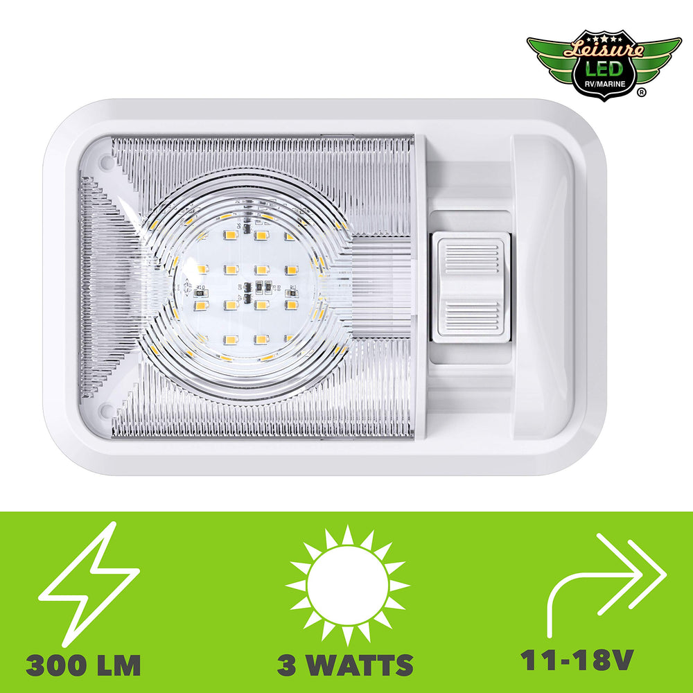 Leisure LED wiring and included nuts and screws for easy surface mounting
