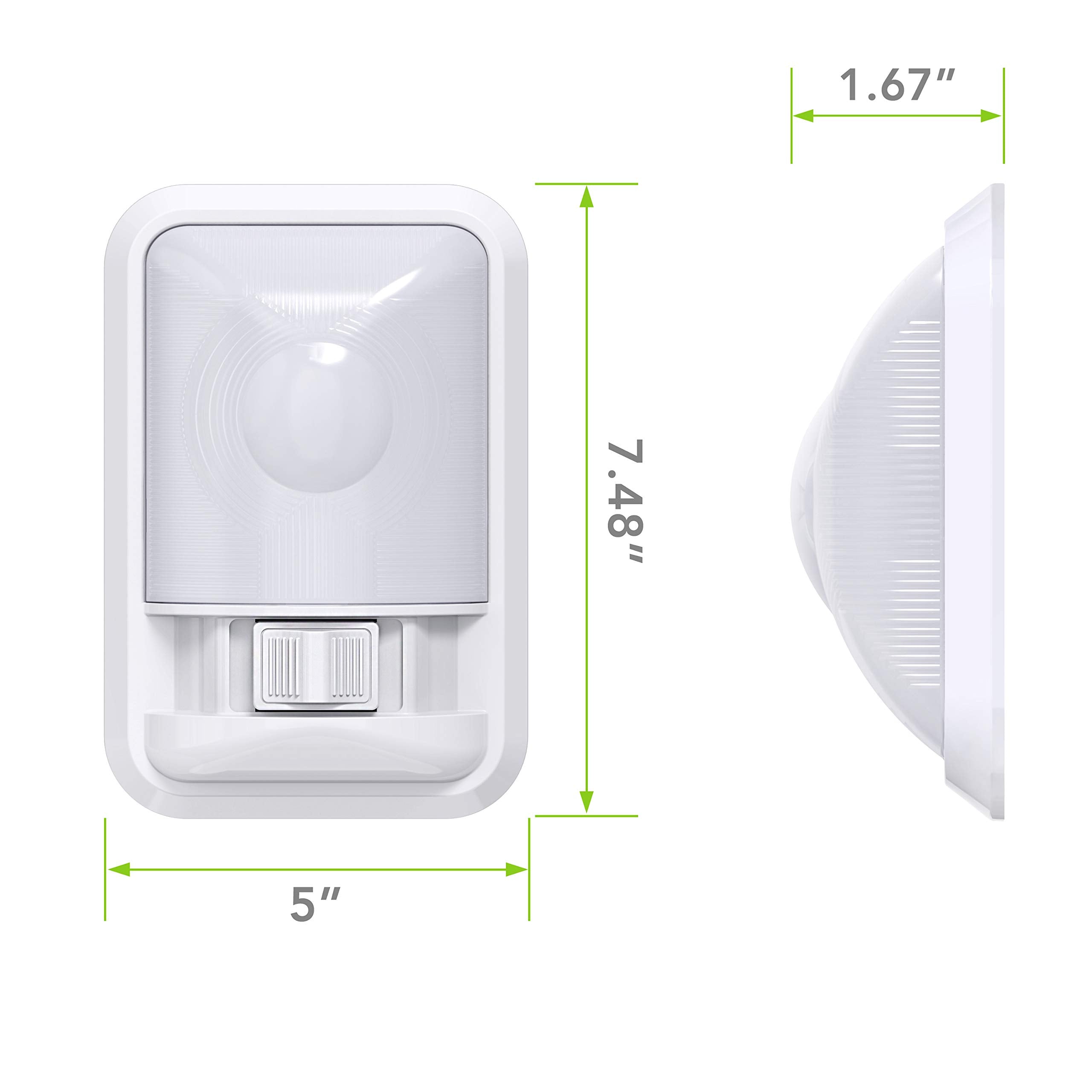 Leisure LED close-up of frosted lens for even glare-free illumination