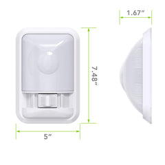 Leisure LED close-up of frosted lens for even glare-free illumination