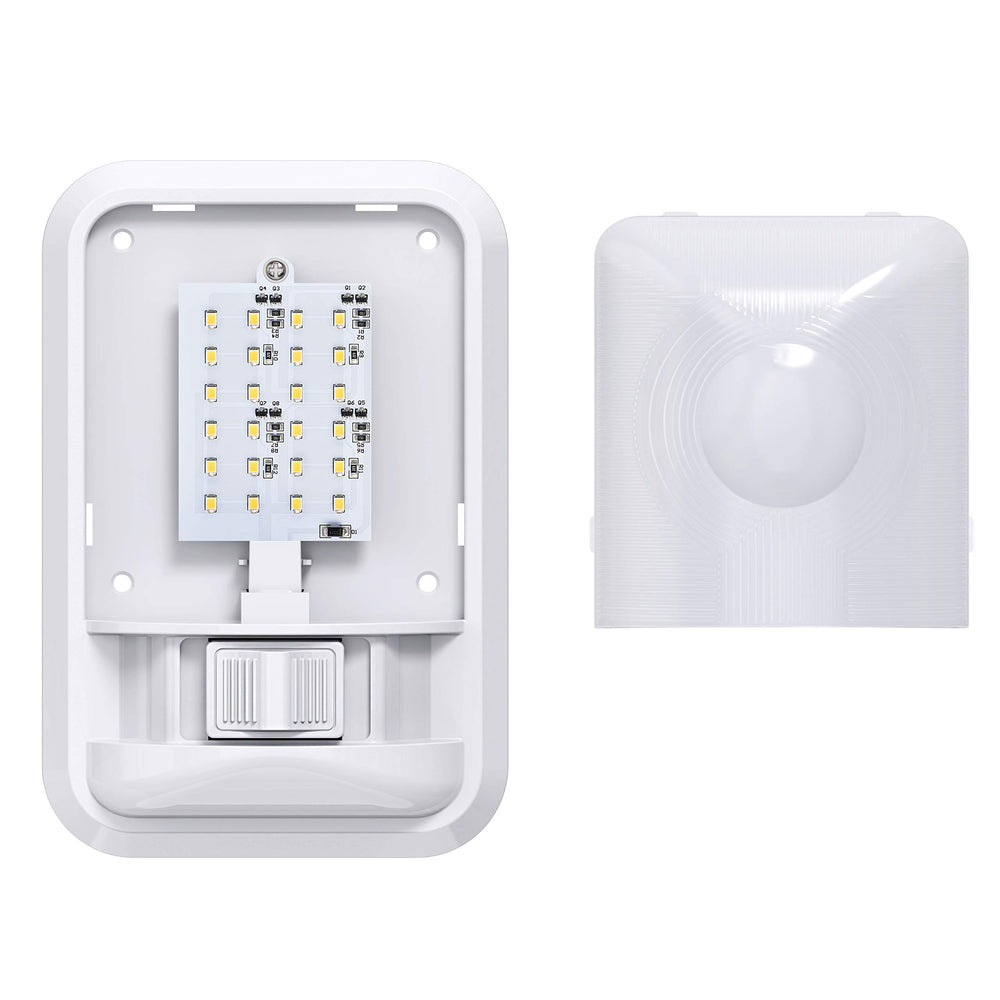 Leisure LED held in hand for scale showing compact lightweight benefit