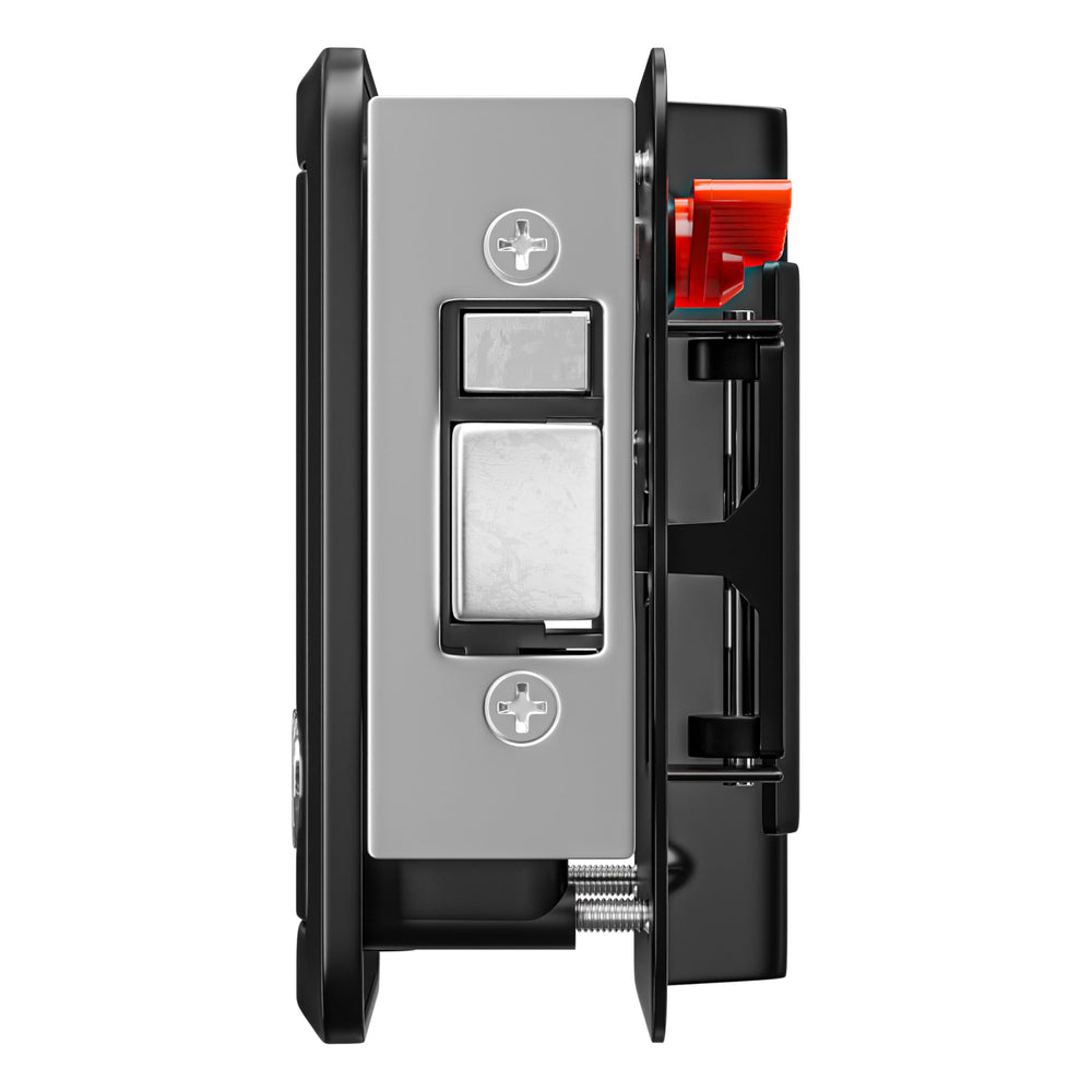 Leisure Locks mounted on trailer door illustrating real-world fit and appearance