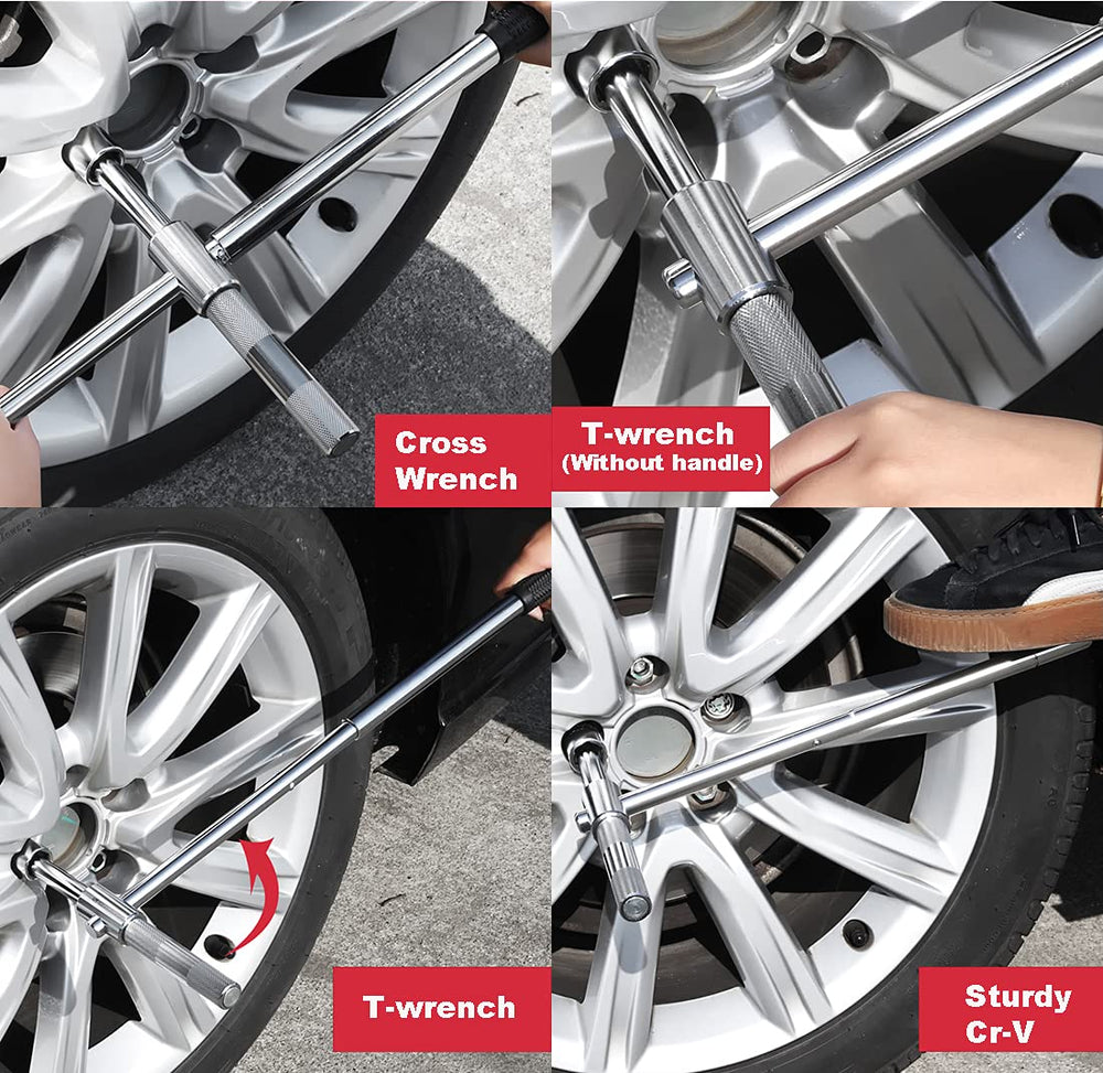 LEJOSTOL wrench extended to 23 inches demonstrating extra leverage advantage